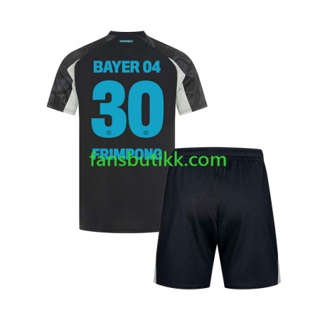 Fotballdrakt Bayer 04 Leverkusen Frimpong 30 Barn Tredjetrøye 2024-2025 Kortermet